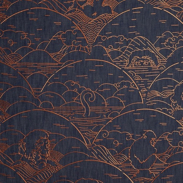 Papel Pintado Indigo Macaque MO3000 - Arte Papel Pintado Indigo Macaque MO3000 - Arte