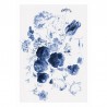 Papel Pintado WP-207 Wall Mural Royal Blue Flowers 1 - KEK AMSTERDAM
