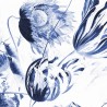 Papel Pintado SC-002 Wallpaper Circle Royal Blue Flowers - KEK AMSTERDAM
