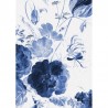 Papel Pintado WP-207 Wall Mural Royal Blue Flowers 1 - KEK AMSTERDAM