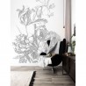 Papel Pintado WP-668 Wall Mural Engraved Flowers - KEK AMSTERDAM