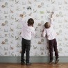 Papel Pintado Classic Dino Wallpaper Pink Green - SIAN ZENG
