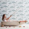 Papel Pintado Classic Mountains Blue-Peach - SIAN ZENG