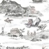 Papel Pintado Classic Mountains Grey-pink - SIAN ZENG