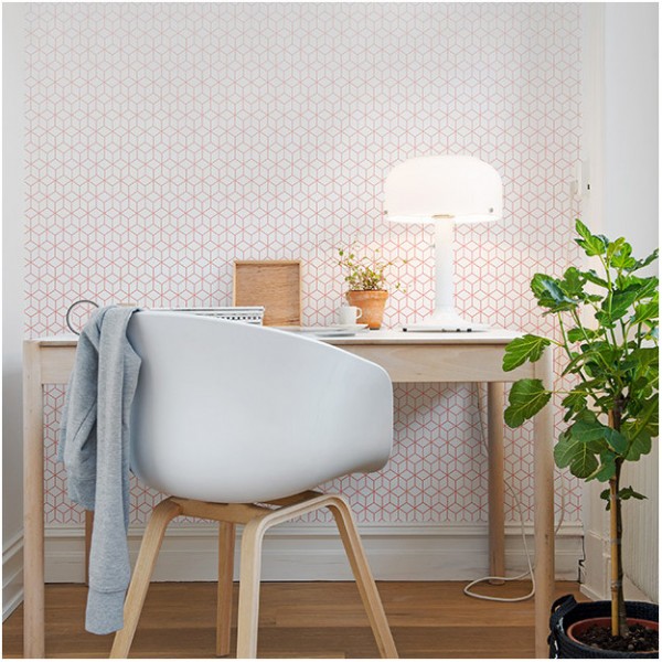 Papel Pintado KUBE-CORAL DOM5-1 - LES DOMINOTIERS
