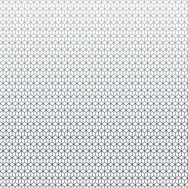 Papel Pintado KUBE-SLATE-BLUE DOM5-4 - LES DOMINOTIERS