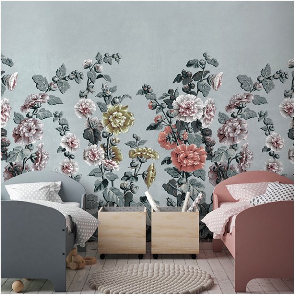 Papel Pintado HOLLY-HOCK DOM155 - LES DOMINOTIERS