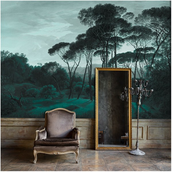 Papel Pintado PINE-TREES DOM1510 - LES DOMINOTIERS