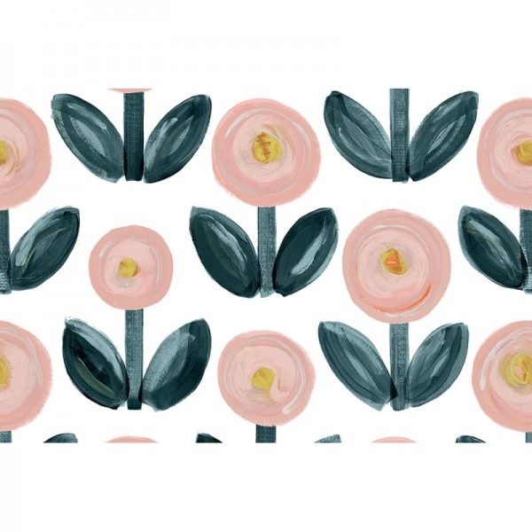 Papel Pintado R16711 Desfile de flores - REBEL WALLS Papel Pintado R16711 Desfile de flores - REBEL WALLS