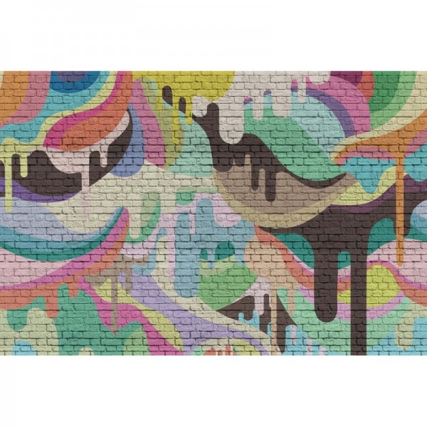 Papel Pintado R16941 Dripping Rainbow - REBEL WALLS Papel Pintado R16941 Dripping Rainbow - REBEL WALLS