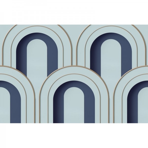 Papel Pintado R16102 Arch Deco, Blue - REBEL WALLS Papel Pintado R16102 Arch Deco, Blue - REBEL WALLS