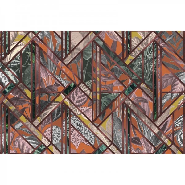 Papel Pintado R16131 Chicago Club, Ruby - REBEL WALLS Papel Pintado R16131 Chicago Club, Ruby - REBEL WALLS