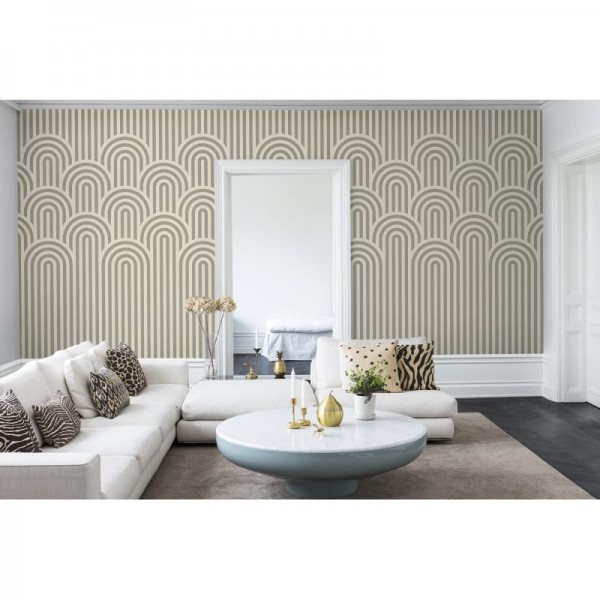 Papel Pintado R16282 Happy Hills, Vanilla - REBEL WALLS