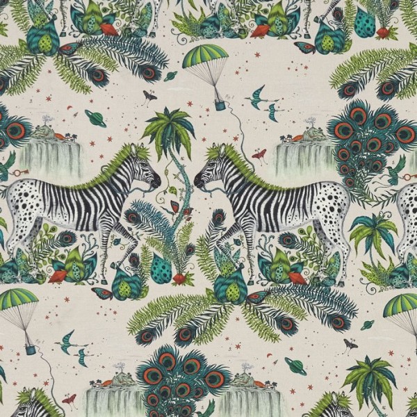 Lost World Green Linen F1491-01 Lost World Green Linen F1491-01