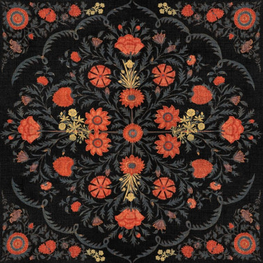 Hindu Bloom Anthracite WP20407