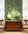 St Laurent Standard on Edo Turquoise painted Xuan paper
