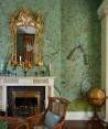 St Laurent Standard on Edo Turquoise painted Xuan paper