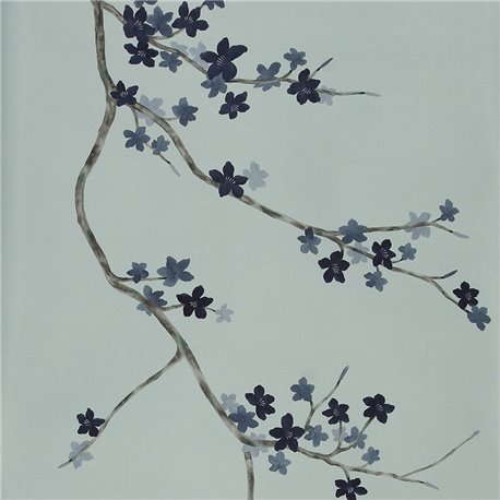Cherry Tree Original n Adam Grey dyed silk