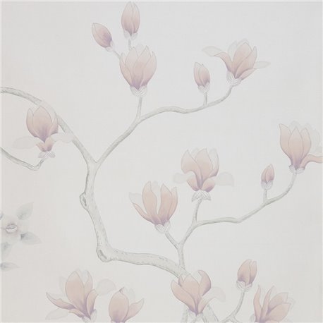 Magnolia Part custom on Natural Mica metallic silk