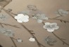 Plum Blossom Part custom on custom grey painted silk