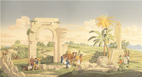 Napoleon´s Campaign in Egypt Papyrus on scenic paper