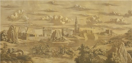Napoleon´s Campaign in Egypt Sepia on antique scenic Xuan paper