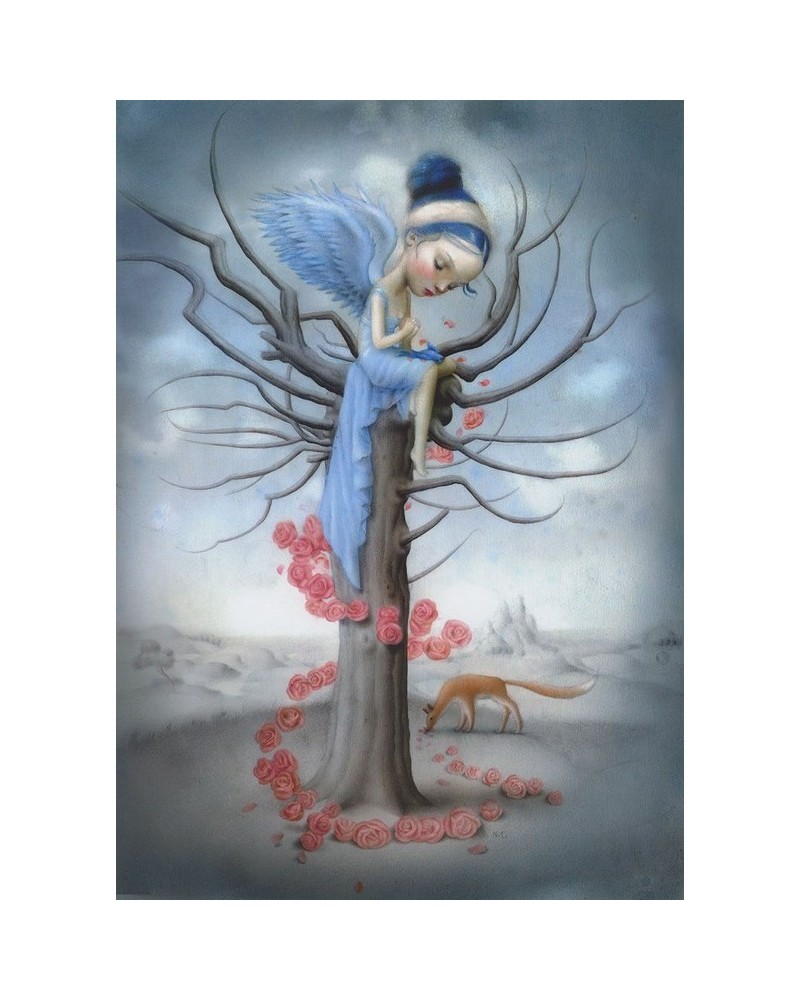 Papel Pintado INKCCBB13 BLUE BIRD AND THE FOX - INKIOSTRO BIANCO
