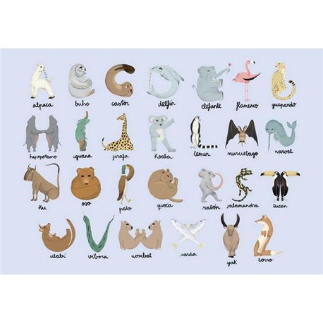 Animal Alphabet Azure 9700142 Animal Alphabet Azure 9700142