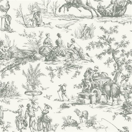 Bucolic Toile Steel A00037 Bucolic Toile Steel A00037