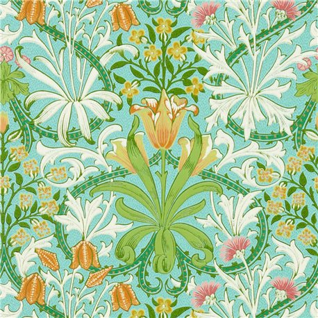 Woodland Weeds Orange Turquoise MCOW217101 Woodland Weeds Orange Turquoise MCOW217101