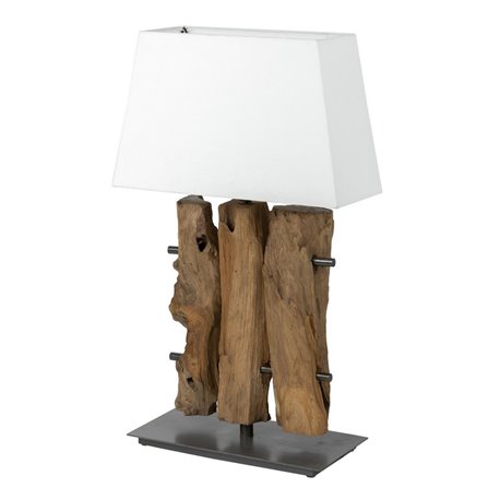 LAMPARA SOBREMESA MADERA TRI REF-907039 LAMPARA SOBREMESA MADERA TRI REF-907039