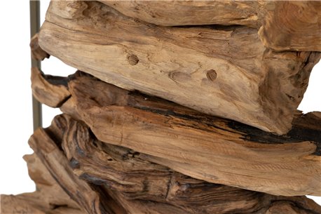 LAMPARA SOBREMESA MADERA KANDY REF-907012