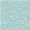 Floral Bath Mural Wallpaper - Blue
