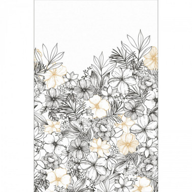 Flores Noir Effet Dore 104160956