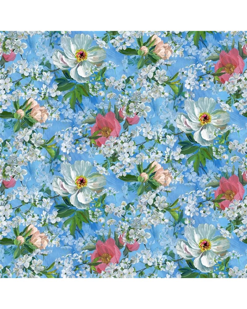 Peony Blossom Sky FDG3084-02 Peony Blossom Sky FDG3084-02