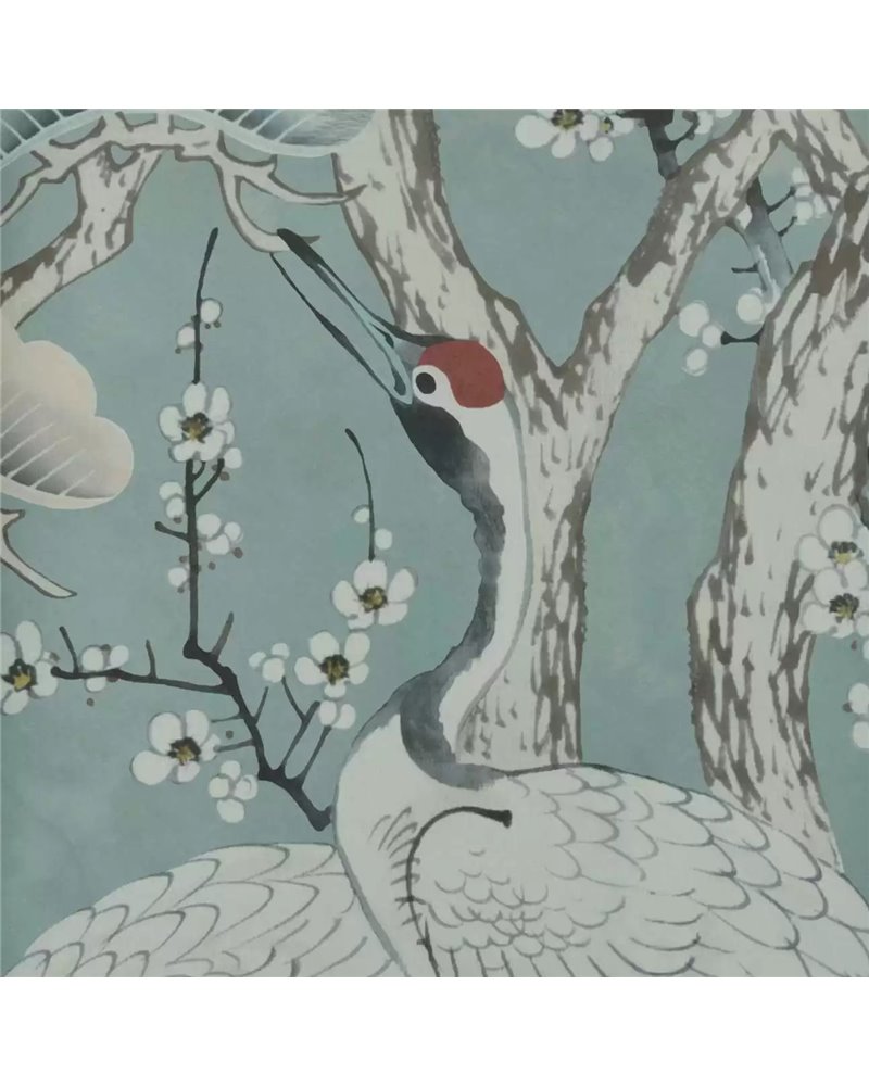 Kyoto Blossom Mist Blue Wall Mural 2311-174-03 Kyoto Blossom Mist Blue Wall Mural 2311-174-03