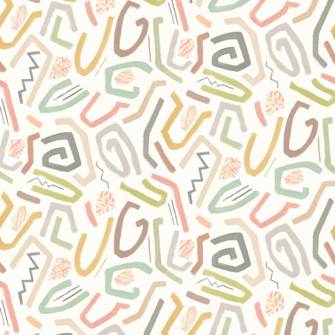 Squiggle Laurel & Sand ABS50124W