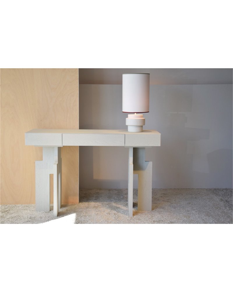 CONSOLA EN ROBLE TONO BLANCO ROTO MATE REF. 34H2071WW CONSOLA EN ROBLE TONO BLANCO ROTO MATE REF. 34H2071WW