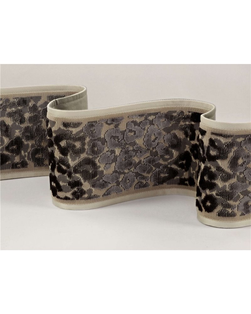 Leopard Velvet Braid Flint T115-04 Leopard Velvet Braid Flint T115-04