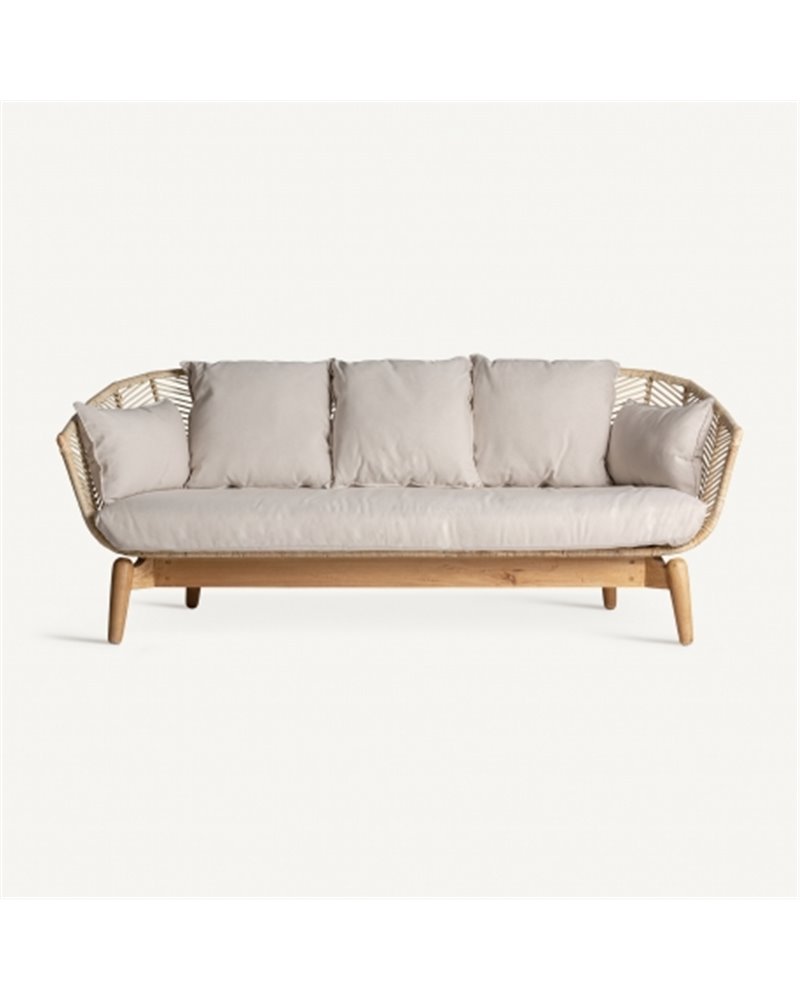 SOFÁ PLISSÉ RATTAN REF-28395