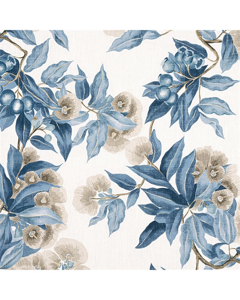Camellia Garden Linen and Navy AF24553 Camellia Garden Linen and Navy AF24553