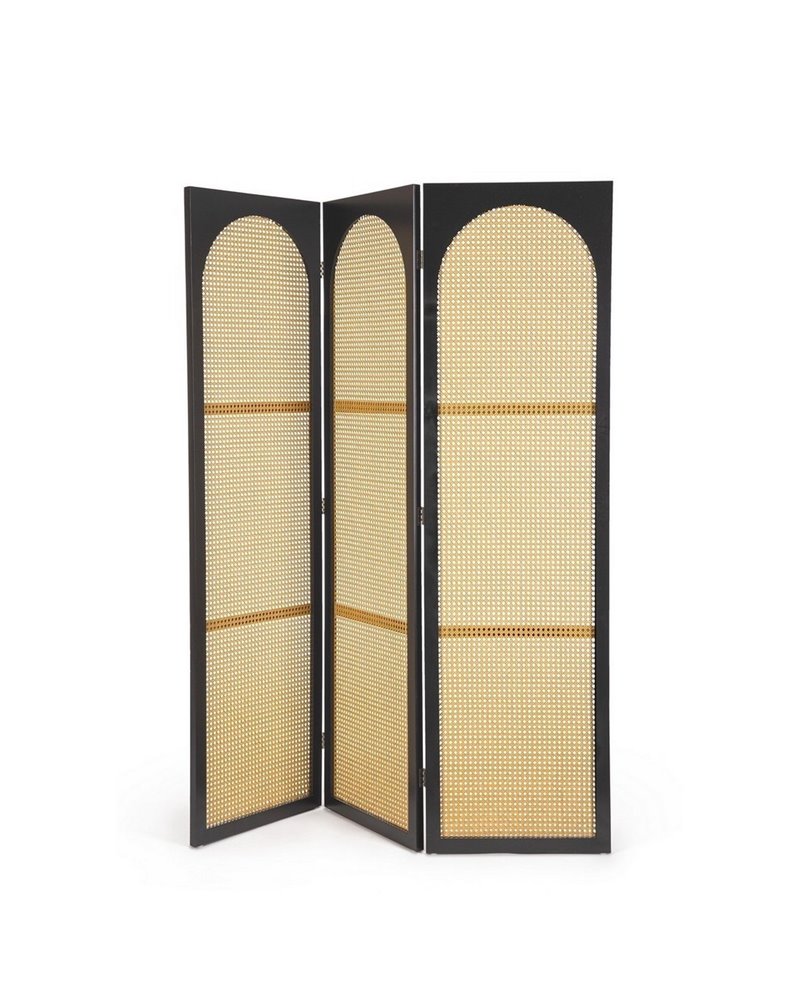 BIOMBO 3 PANELES JOSINE NEGRO 150X180 BIOMBO 3 PANELES JOSINE NEGRO 150X180