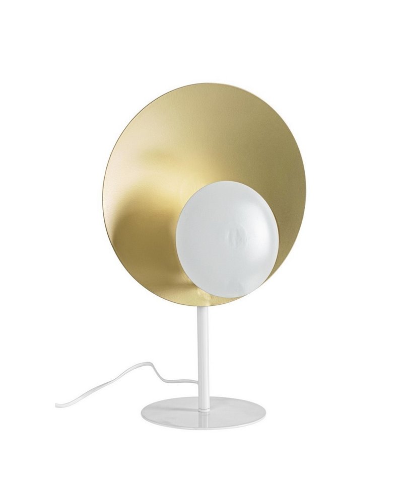 LÁMPARA DE SOBREMESA DESIGN BLANCO-ORO H LÁMPARA DE SOBREMESA DESIGN BLANCO-ORO H