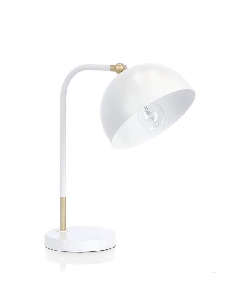 LÁMPARA DE SOBREMESA GLASGOW BLANCO H41 LÁMPARA DE SOBREMESA GLASGOW BLANCO H41
