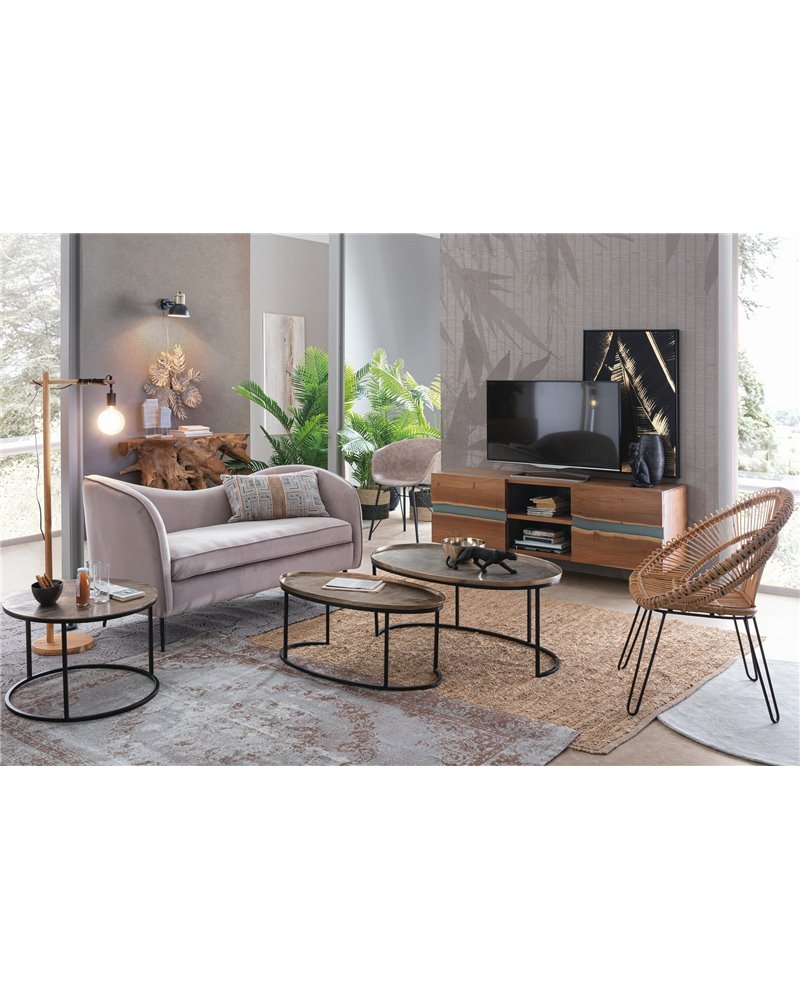 MUEBLE TV BAJO 2P ARON