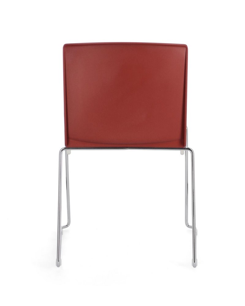 SILLA GIULIA CROMO-ROJO