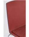 SILLA GIULIA CROMO-ROJO