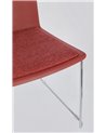 SILLA GIULIA CROMO-ROJO