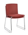 SILLA GIULIA CROMO-ROJO