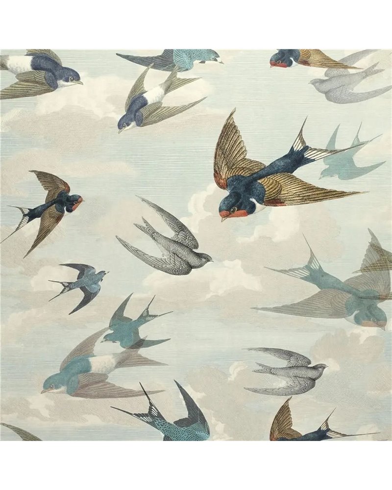 Chimney Swallows Sky Blue PJD6003-01 Chimney Swallows Sky Blue PJD6003-01